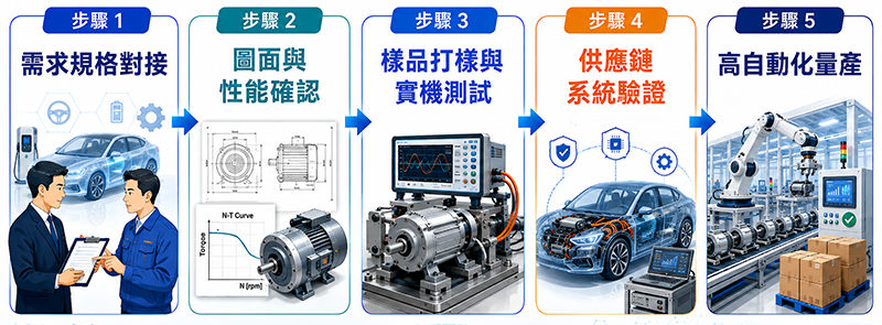 NICHIBO客製化車用馬達開發流程