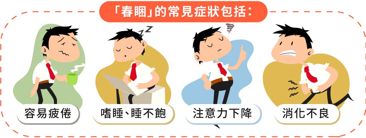春睏的常見症狀